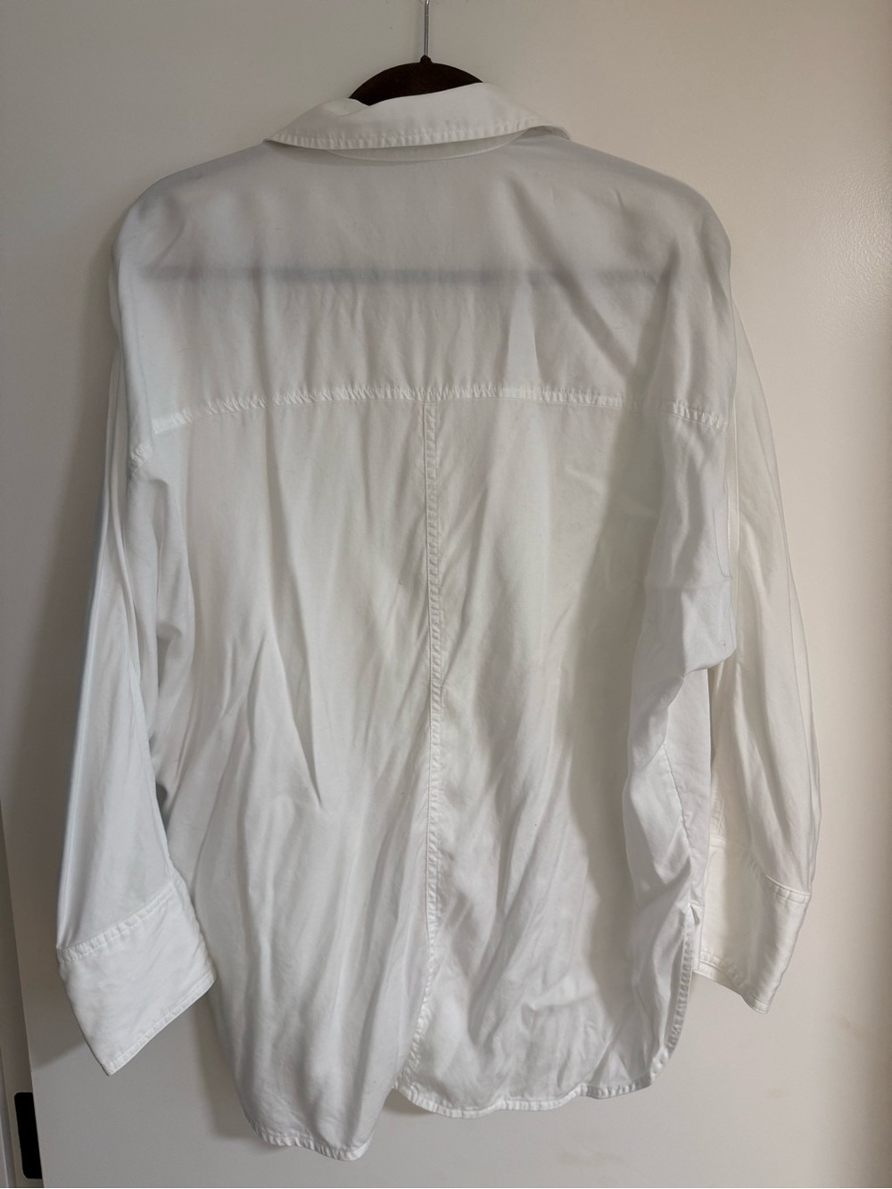 Madewell Relaxed Dolman Button-Up Shirt White Size Medium - Picture 9 of 10